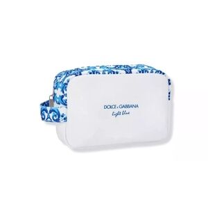 DOLCE & GABBANA Light Blue Summer Vibes Toiletry Bag-Cosmetic, Makeup Pouch.NEW